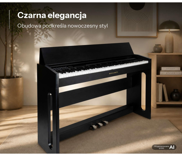 MusicMate Pianino cyfrowe MM-P100-B GrandElegance - 1588196 - zdjęcie 17